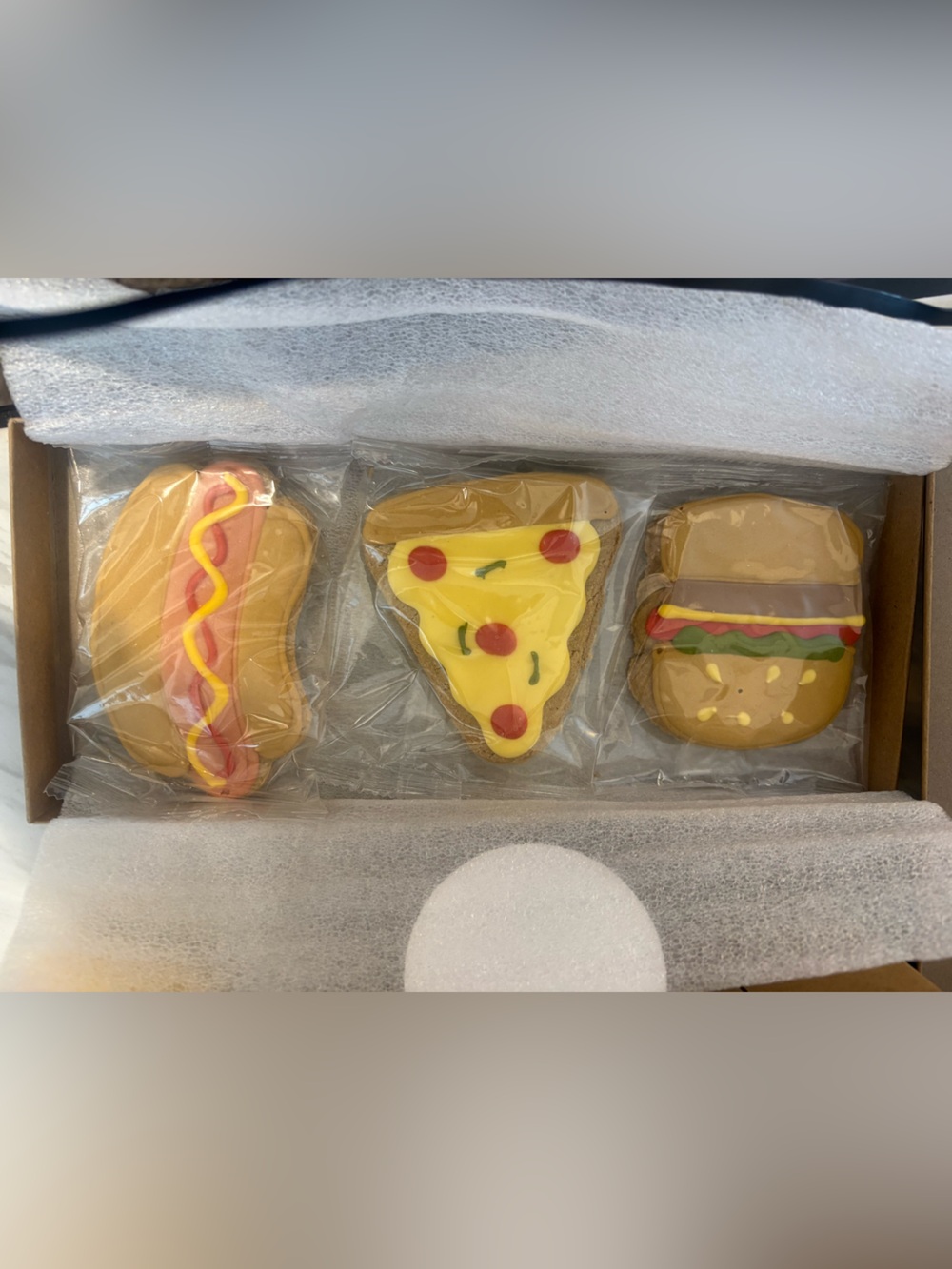 New Off the Menu Gift | Hand-Decorated Dog Cookies 3 Pack in Gift Box | X-Large